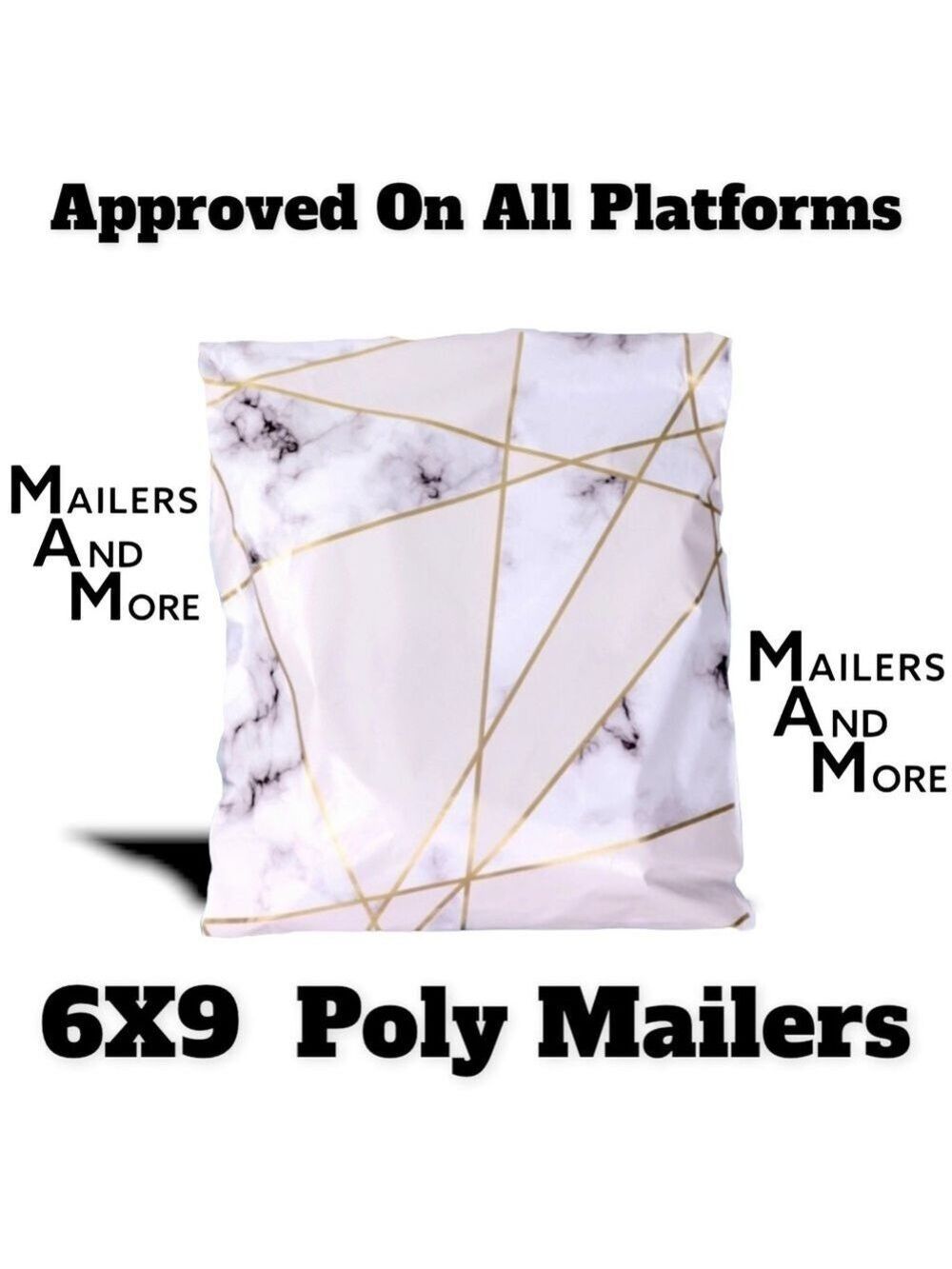 25 6X9 Poly Mailers Marble Shipping Envelopes PRICE IS FIRM - Picture 4 of 8